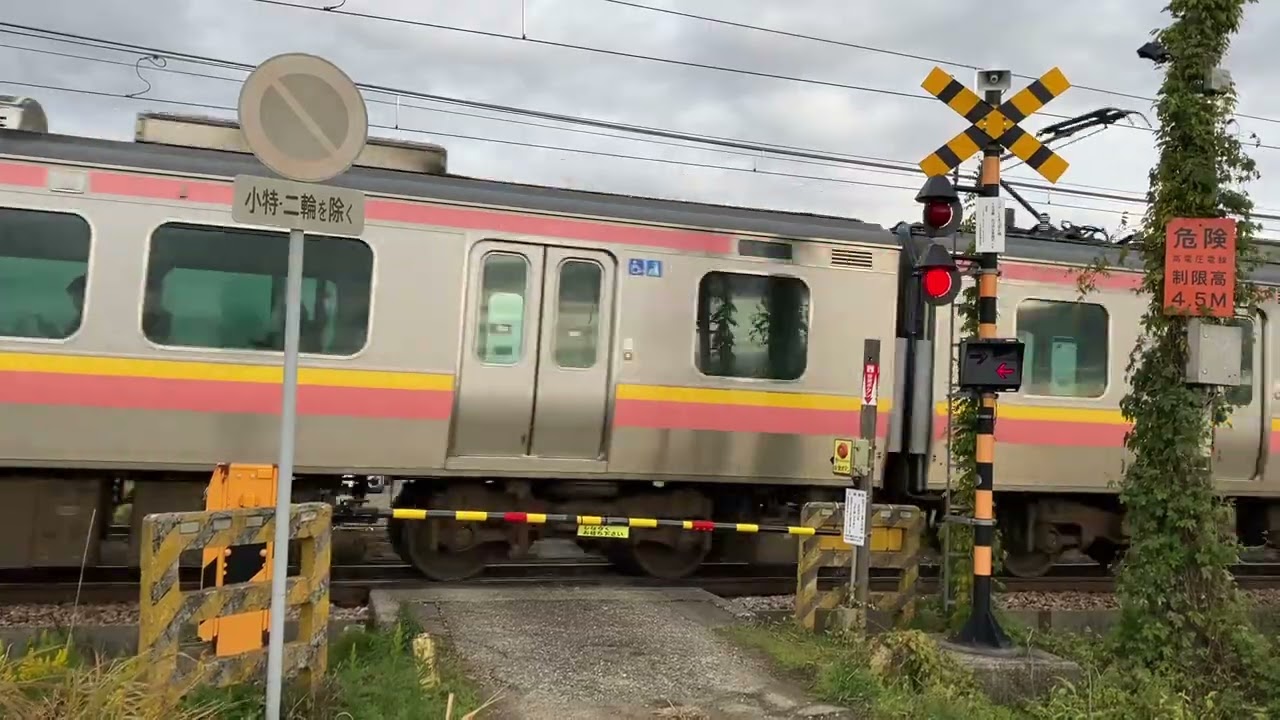 JR信越本線の踏切（東三条ー保内）新潟県