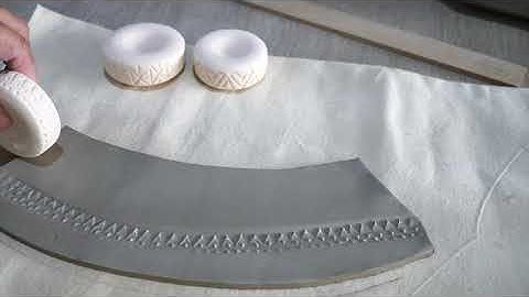 Pottery Tips - Making a rolling texturing tool - Pottery Making - Pottery Malaysia