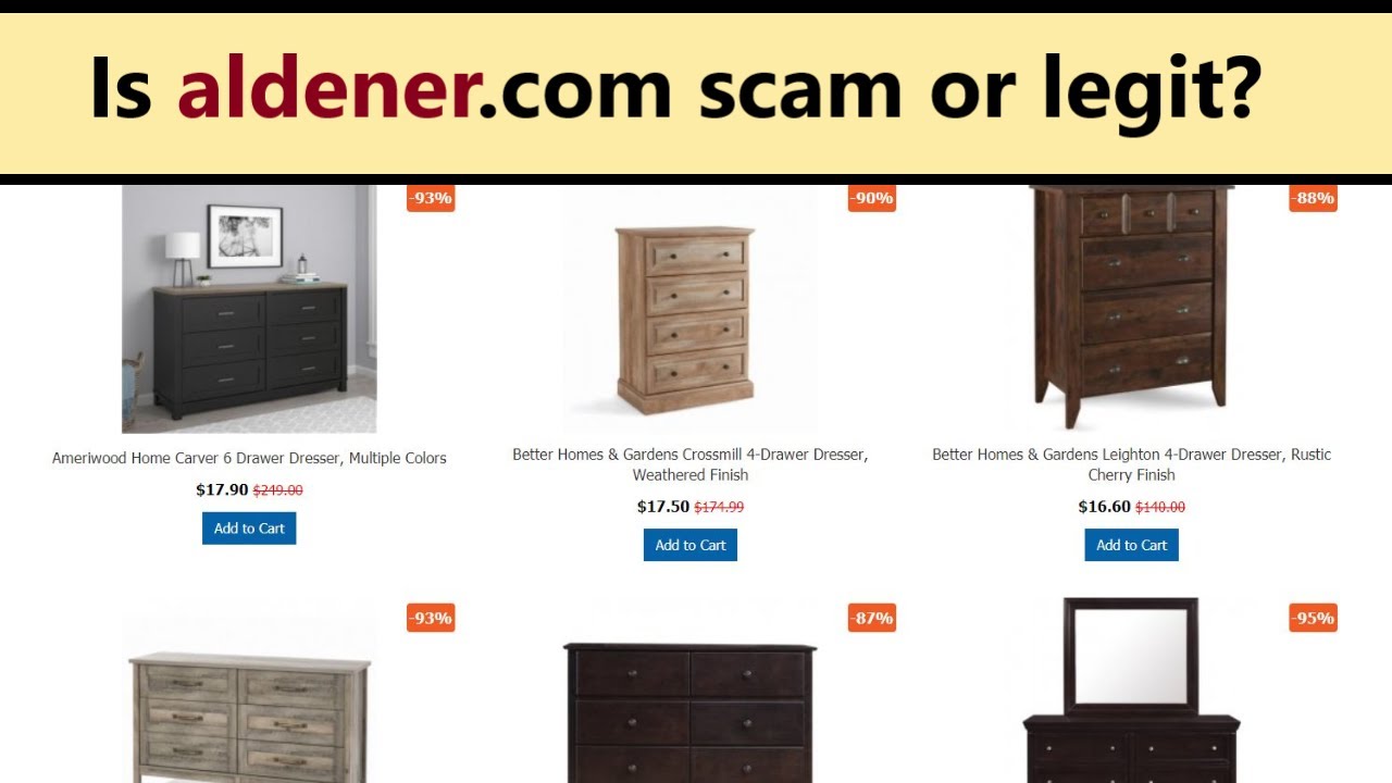 Aldener Com Reviews Is Aldener Store Scam Or Desks And Dressers