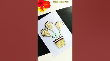 Matchstick Art and Craft Ideas | Matchstick Wall Hanging #shorts #shortsfeed #youtubeshorts#trending
