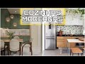 COMO DECORAR COZINHAS MODERNAS | TENDÊNCIA DE DECORAÇÃO PARA COZINHAS | COZINHA ELEGANTE