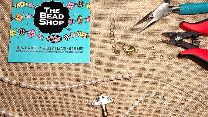 Beading Tutorial to attach a simple clasp to Flexrite string for