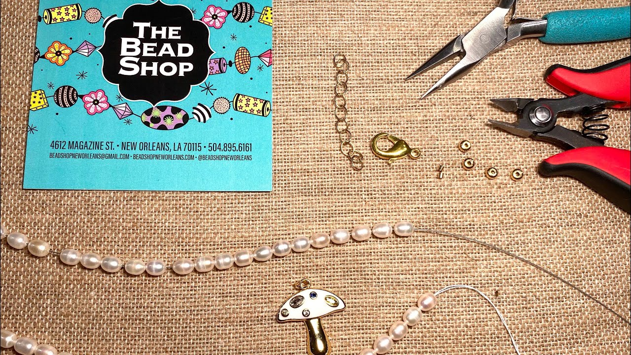 How to String Beads, Add a Clasp, and Use a Set of Crimp Pliers