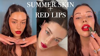 Summer Skin & Red Lips Makeup by Jourdan Sloane 184,220 views 2 years ago 16 minutes