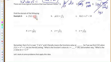 Math 1050 Sec. 3.1 - Functions (from old textbook and different course)