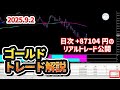 【FX/GOLD】日次+87,104円のトレード解説【2025.9.2】