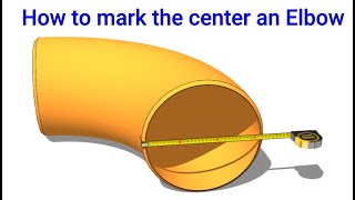 How to mark the center of an Elbow.