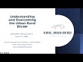 Overcoming the ruralurban divide a training for indivisible part 2 june 22