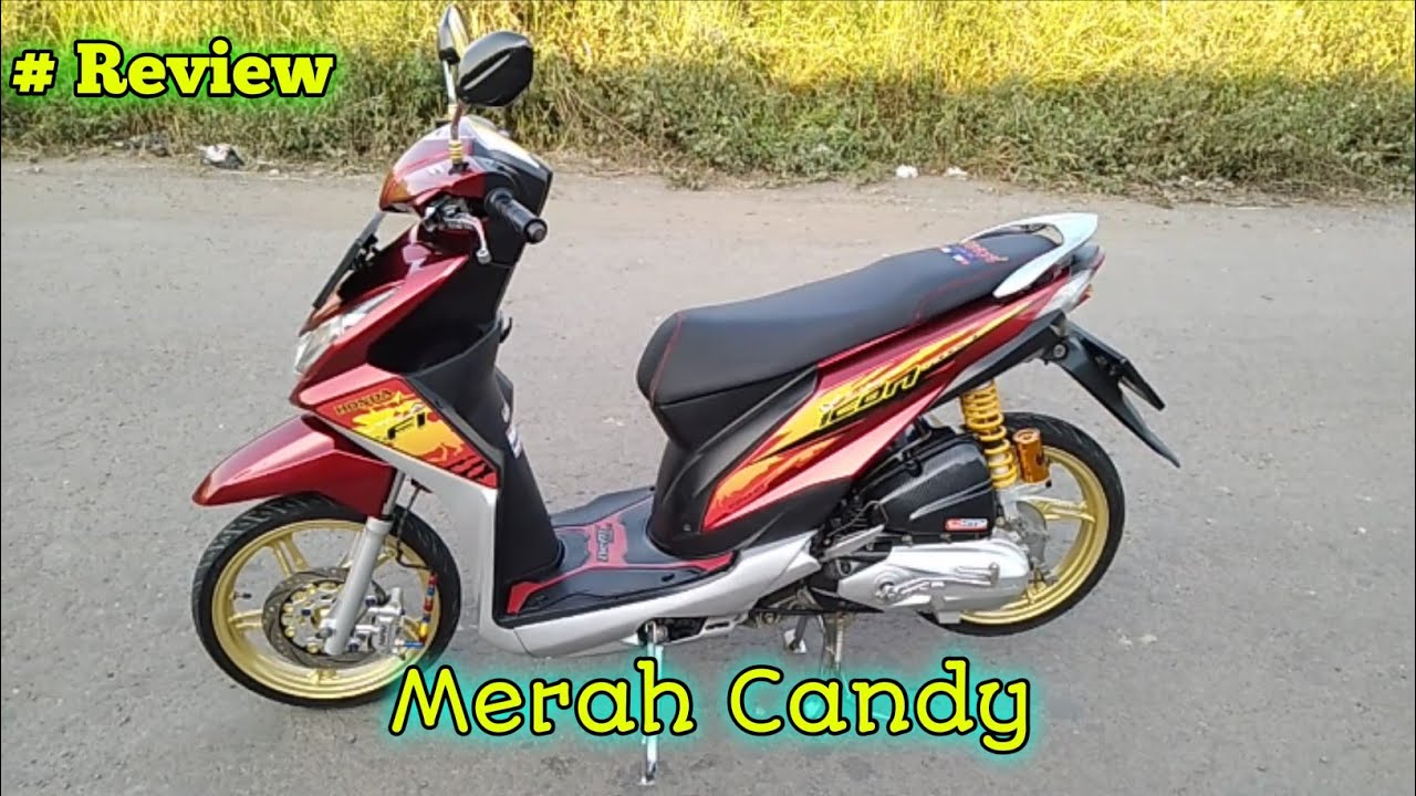 Review Modifikasi Honda Beat FI Merah Candy YouTube