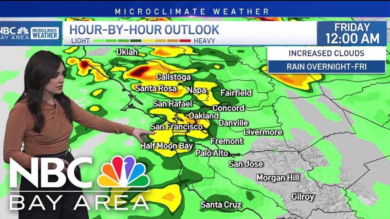 Bay Area forecast: Overnight rain - YouTube