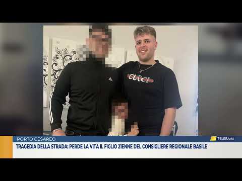 Video Tragedia della strada: perde la vita il figlio 21enne del consigliere regionale Basile