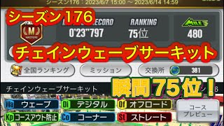 超速GP シーズン176 チェインウェーブサーキット 23.797秒 瞬間75位