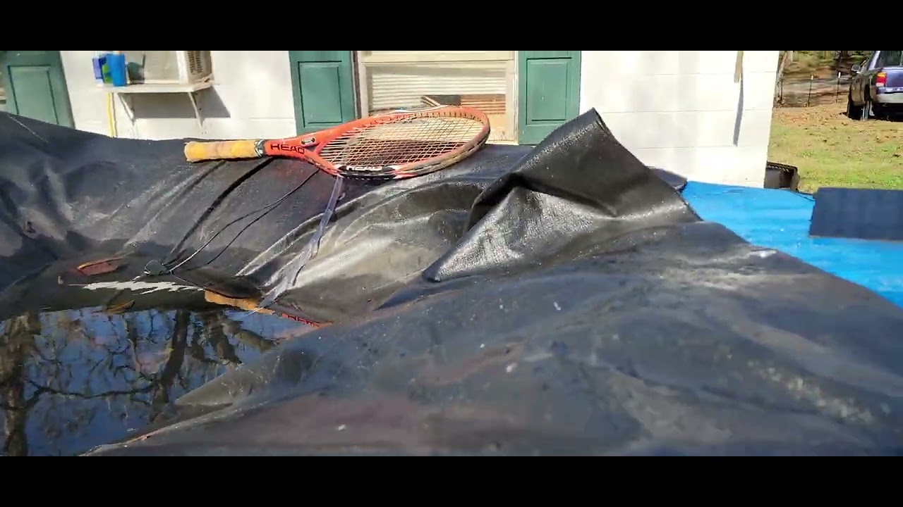 how to remove water from your boat cover 