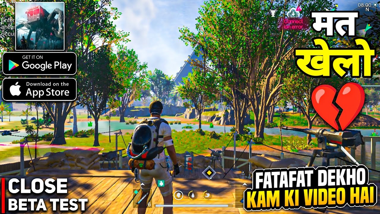 ONCE HUMAN MOBILE (NEW CBT) BIG PROBLEM 😰 GAMEPLAY #2