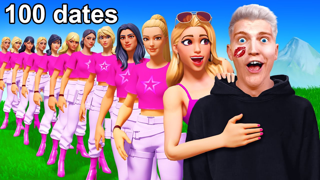 Je DATE 100 FILLES sur FORTNITE en 24 HEURES