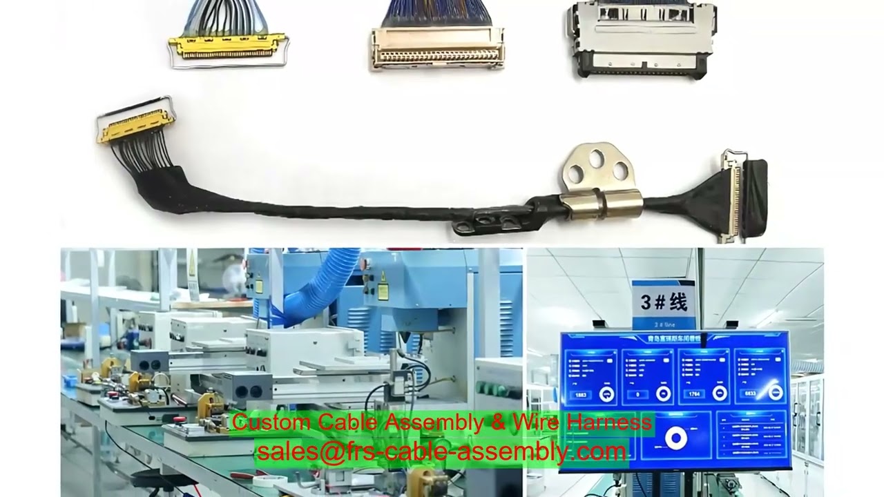 ROUND CABLE LVDS CABLE JAE FI-X30HL to HRS DF13 UL1571 30