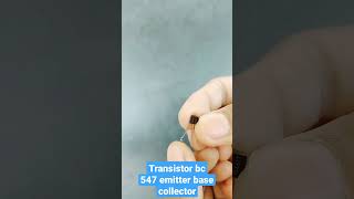 transistor bc 547 emitter base collector #physics