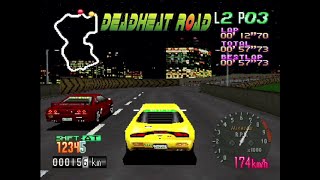 Deadheat Road - PS1 Gameplay