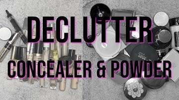 CONCEALER & POWDER DECLUTTER 2023 || New Year New Makeup // Part 2