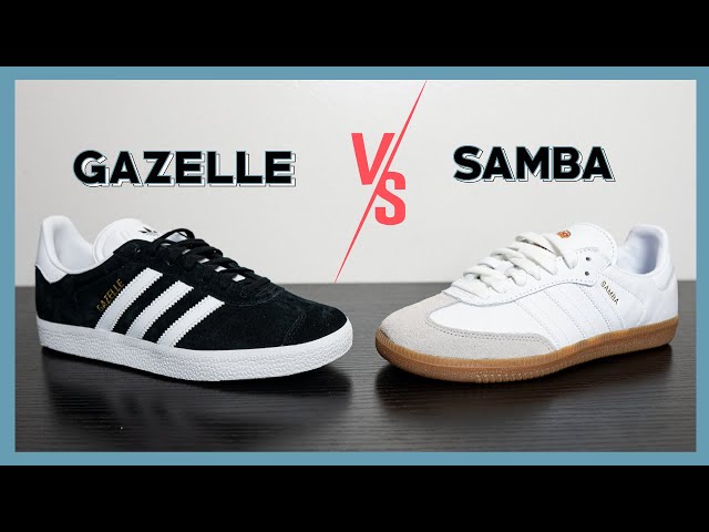 Adidas Sneaker Comparison - GAZELLE And SAMBA Reviews And Haul - YouTube