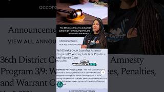 🗣️Detroit! The 36th District Court Amnesty Program is here 🚨⚖️ #lmtpspotlight #detroit  #tickets