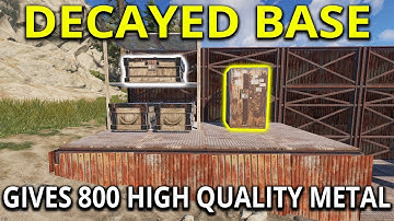Decayed Base and Silent Raid Gives Insane Jackpot Loot - Rust Solo Survival Gameplay
