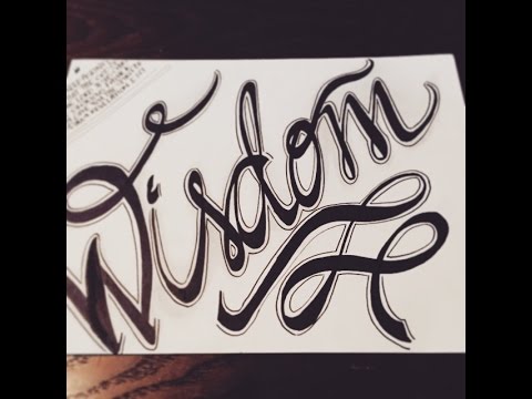 Wisdom Calligraphy // Time Lapse - YouTube