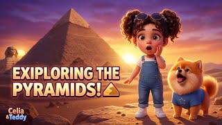 Lost in Egypt?  Celia &amp; Teddy Explore the Pyramids &amp; Sphinx | Adventure in Giza #pyramid #explore 