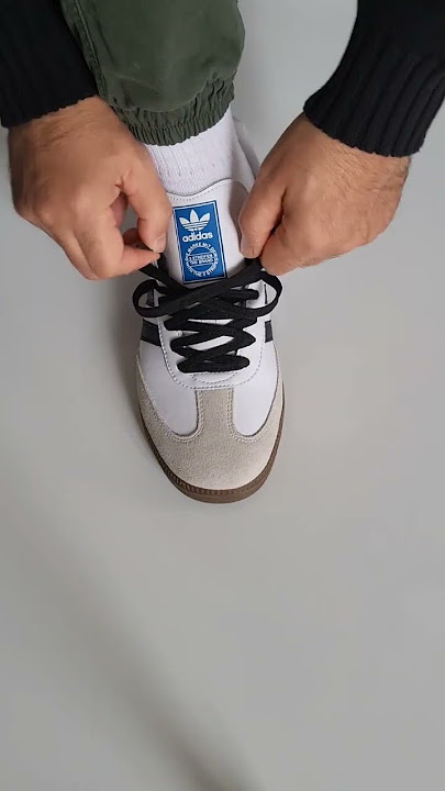 Lacing technique for sneakers/ casual shoes 😎 Adidas Samba styling.