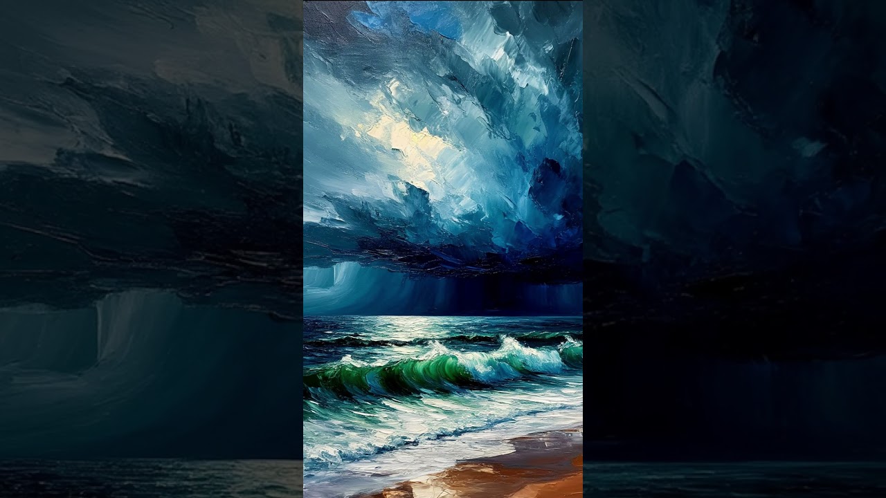 Шторм приближается (стиль картины: 