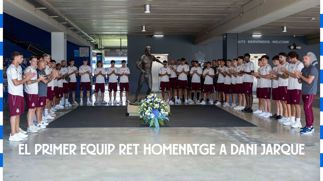Homenatge del primer equip a Dani Jarque 💙