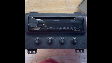 Single Din Radio Dash Kit with built in Switches for 2001-2004 Mustang New Edge