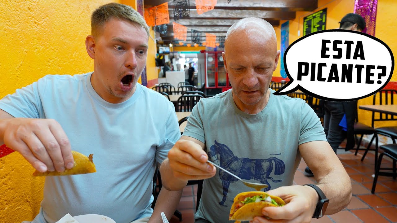 PAPÁ RUSO PROBANDO TACOS POR PRIMERA VEZ en MÉXICO 🇲🇽