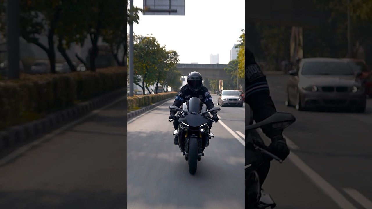 Pagi yang cerah bersama Yamaha R1 ! 