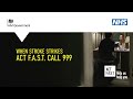 When Stroke Strikes Act F.A.S.T. | NHS | BSL version