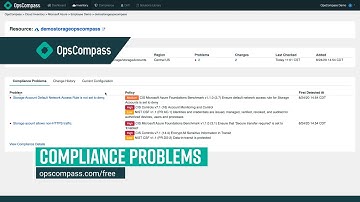 Compliance Problems - Getting Started with OpsCompass