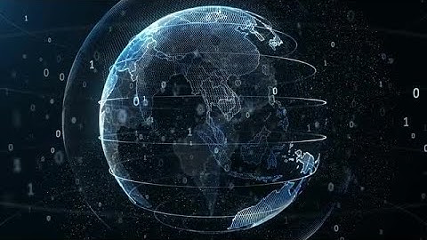 Digital Globe Of Technology Data Stock Motion Graphics
