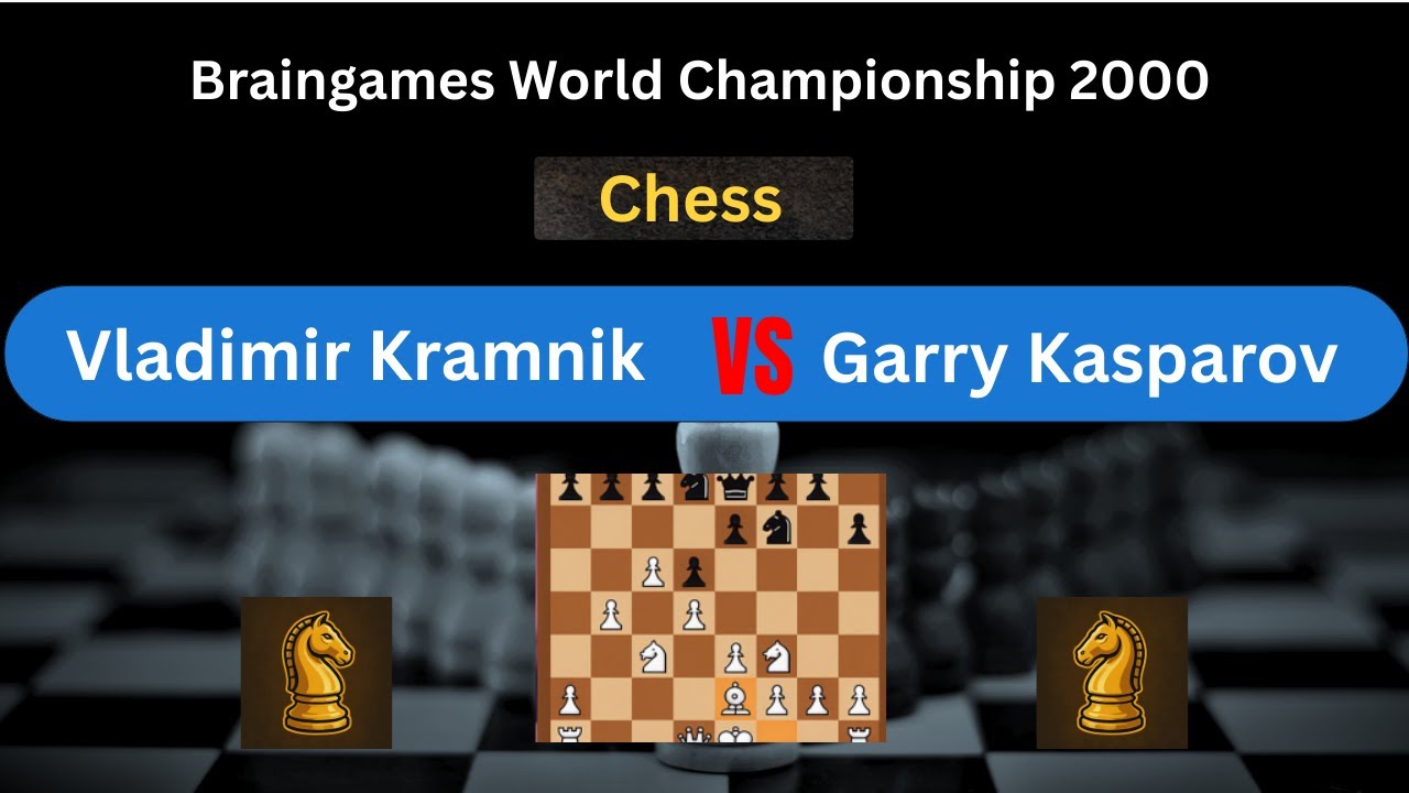 世界チェス選手権「KASPAROV V KRAMNIK LONDON 2000」 Kasparov vs Kramnik, 2000 | Kasparov