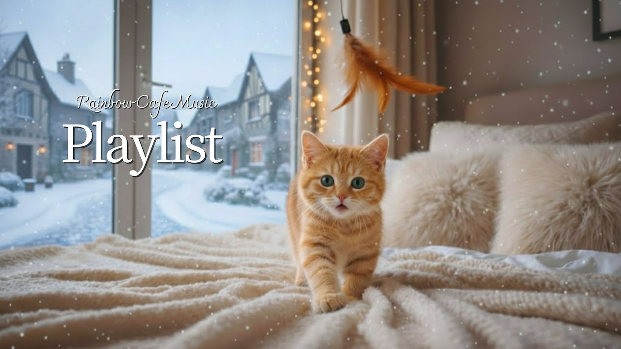 🌈주말엔 생각 끄고, 냥이랑 뒹굴뒹굴! 기분만 켜는 산뜻한 팝송 플레이리스트 | cafemusic