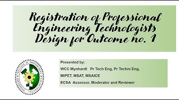 Registration of Technologists at ECSA - Think You Don