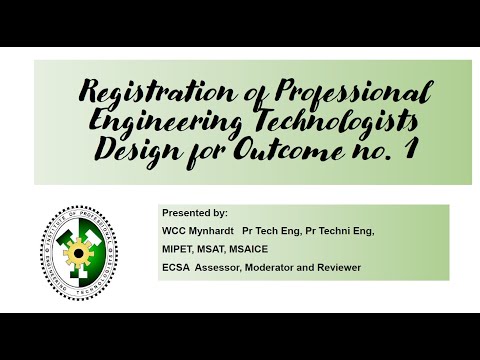 Registration of Technologists at ECSA - Think You Don't Have Design Experience?