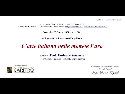 L'arte italiana nelle monete Euro - Prof  Umberto Sancarlo