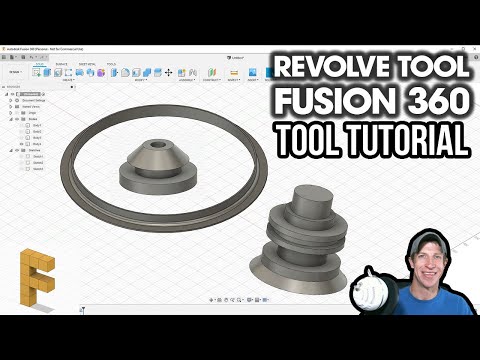 Using the REVOLVE TOOL in Autodesk Fusion 360 - Fusion 360 Tool Tutorial