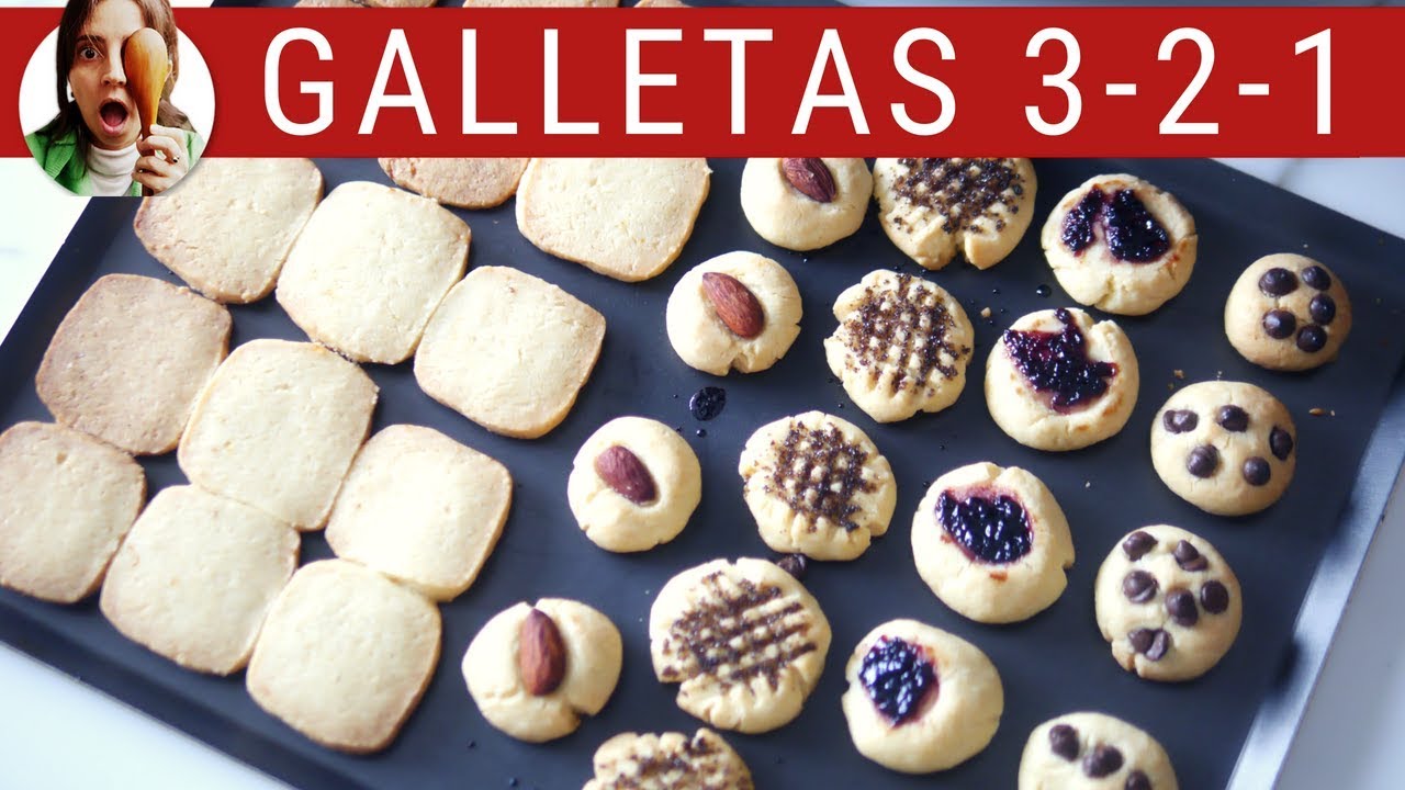 GALLETITAS FÁCILES 3-2-1 ¡Las galletas más ricas del mundo! ft. Vainilla  Crocante - YouTube