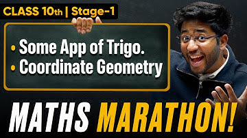 Class 10th Maths Maha Marathon - Some App of Trigonometry & Coord. Geometry 🔥 | Shobhit Nirwan
