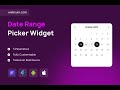 FlutterFlow Date Range Picker 📆 Start/End Date Selector 📅 #flutterflow #datepicker #calendar