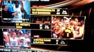 Iona College Basketball Fans on ESPN at MAAC Championship