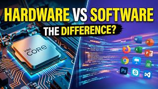 Hardware vs Software 💻 | What's the Difference Explained for Beginners #hardware #software Guide