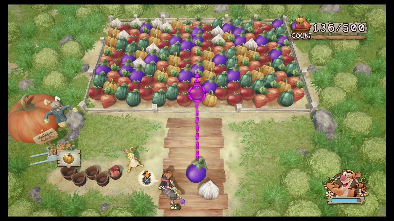 Kingdom Hearts 3 - 100 Acre Woods: Help The Farm: Play "Grab The
