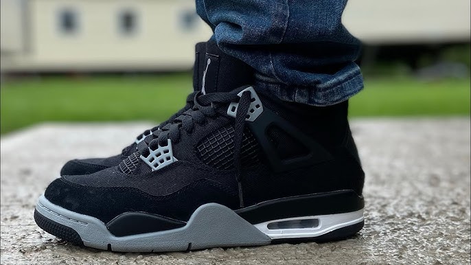 Air Jordan 4 'Black Canvas' - DoorstepDrip